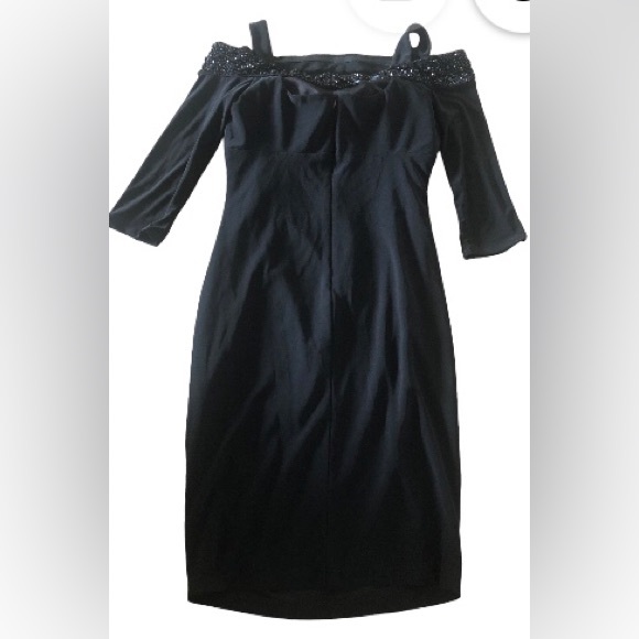 Betsy & Adam Y2K  Formal  Black Dress. Size “14” - Picture 3 of 5